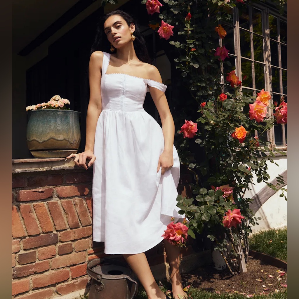 Reformation Tagliatelle Linen Dress 278